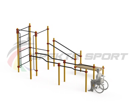 Купить Спортивный комплекс для инвалидов-колясочников WRK-D16_76mm в Усмани 